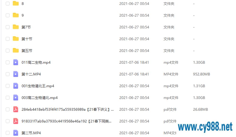 陆巍巍 2021春 高二生物春季清北直播班（更新中）课程视频百度云下载