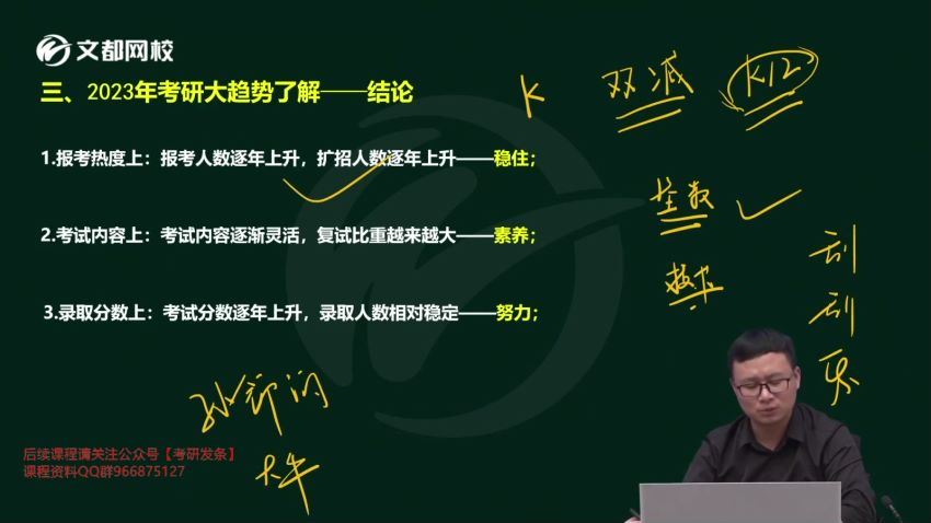 2023考研教育学333：2023文都考研vip特训班【教育硕士】 百度网盘(52.42G)