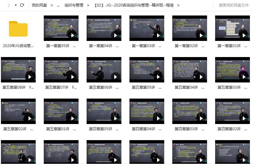 2020年注册咨询工程师《组织与管理》全套精讲班视频课程