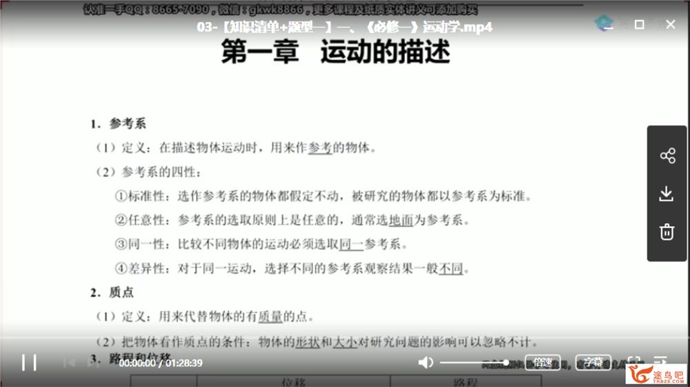 腾讯课堂【物理王羽】2020高考物理复习二三轮冲刺联报全课程百度云下载 