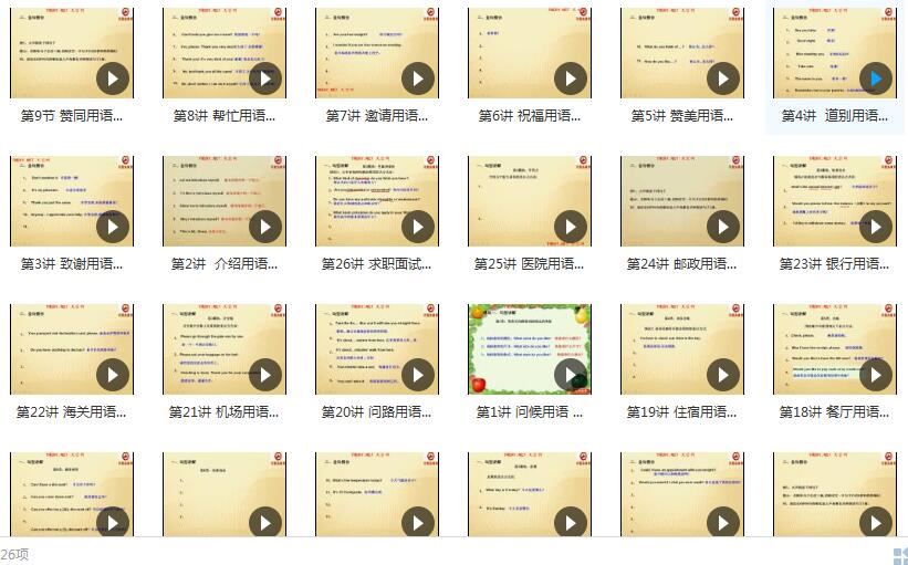 跟我学英语日常英语对话视频教程（scott 26集）