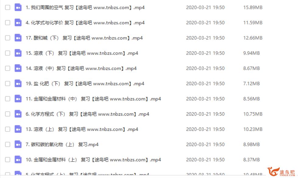 乐乐课堂 中考化学复习视频资源课程合集百度云下载 