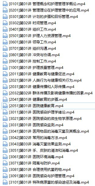 2019主管护师证考试之健康及感染护理管理培训讲座视频教程全集(含练习题和资料)