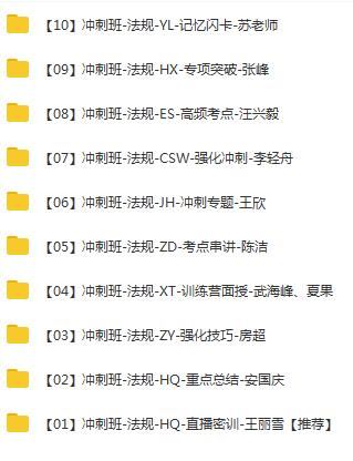 2020二级建造师《建设工程法规及相关知识》冲刺班习题班全套视频课程