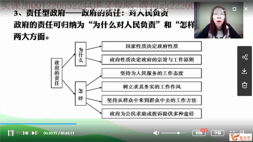 有道精品课【政治王雪】2020高考政治 王雪政治二三轮复习联报班课程视频资源百度云下载 