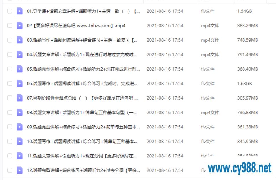 吴晨晨 2020暑 初一升初二英语直播目标班（14讲完结带讲义）课程视频百度云下载