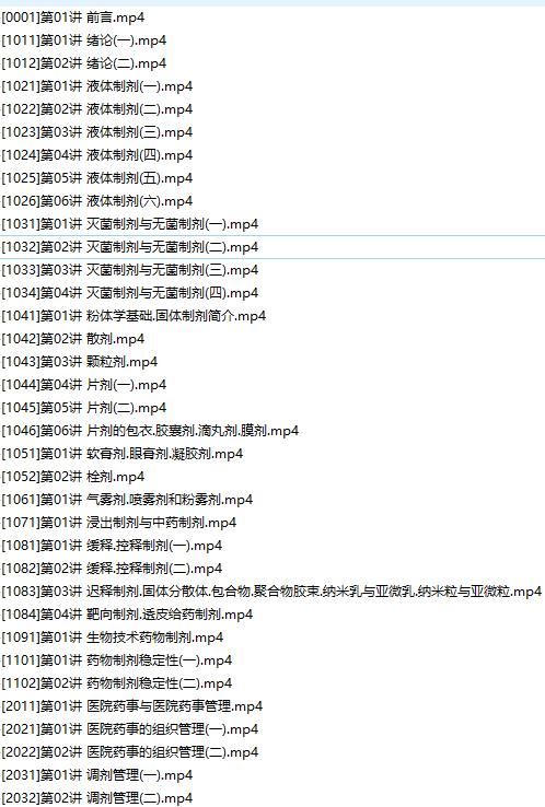 2019初级药师考试之相关专业知识培训讲解教学视频全集(含练习考试题和讲义资料)