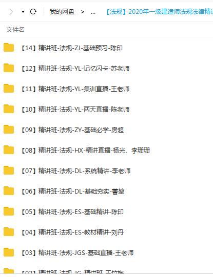 2020年一级建造师建设工程法规及相关知识精讲班视频课程