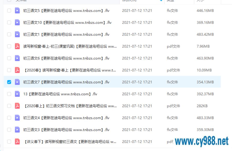 耿泽群 2020春 初三语文春季阅读写作直播班—全国版课程资源百度云下载