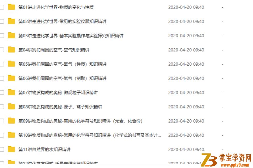 X而思 陈谭飞 新初三化学年卡尖子班（全国人教版） 全课程视频百度云下载