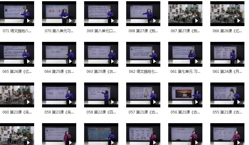 小学五年级语文上册课本知识点同步教学视频(部编版 上学期 69小讲)