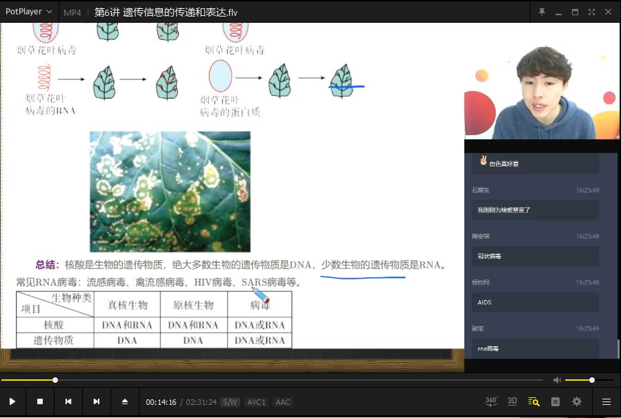 【寒假目标清北班】陆巍巍高一生物直播班（全国版）