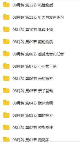 8个月宝宝早教训练课程视频全套（56集）