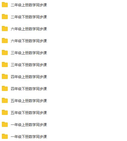 学科网人教版数学同步课1-6年级