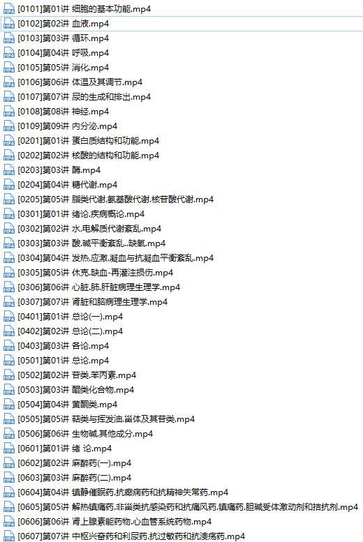 2019初级药师考试之基础知识培训讲解教学视频全集(含练习考试题和讲义资料)