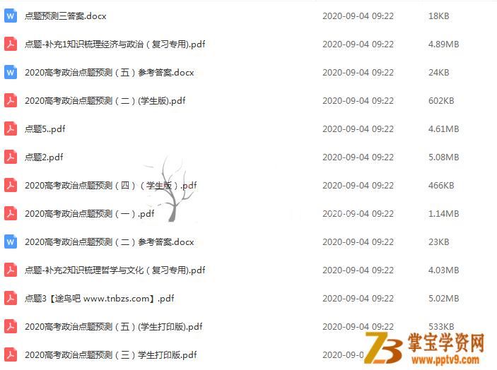2020高考政治 徐微微高考政治三轮复习押题班