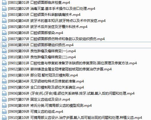 2019口腔主治医师证考试之专业知识培训讲座视频课程全集(含考试大纲及配套资料)