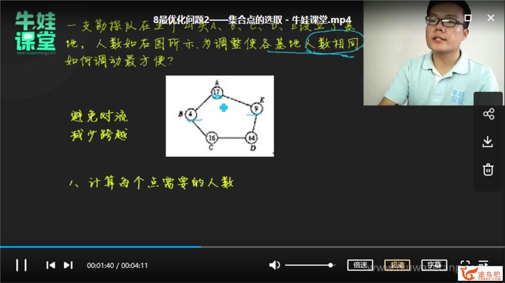 牛蛙课堂一至六年级小学数学高清视频资源课程合集百度网盘下载 