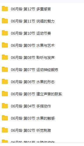 6个月宝宝早教训练课程视频全套（56集）