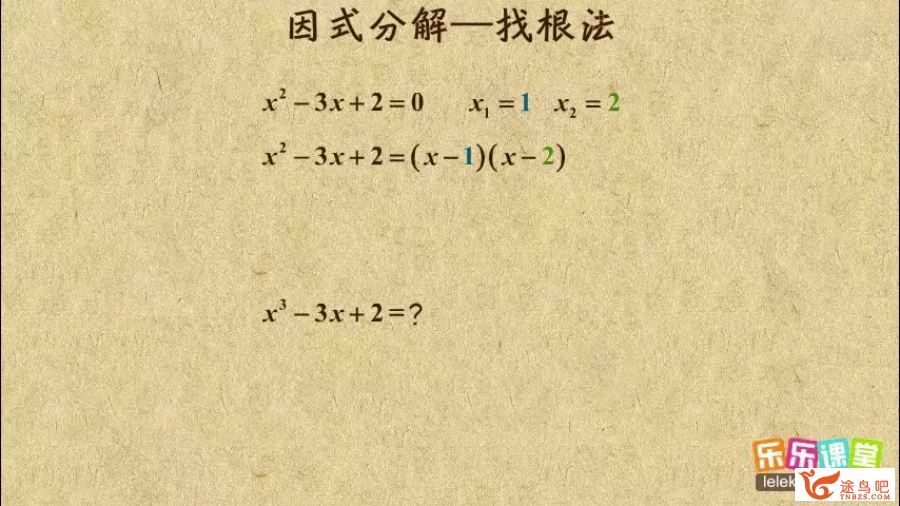 乐乐课堂高中数学全套视频教程全集精品视频 百度云下载 