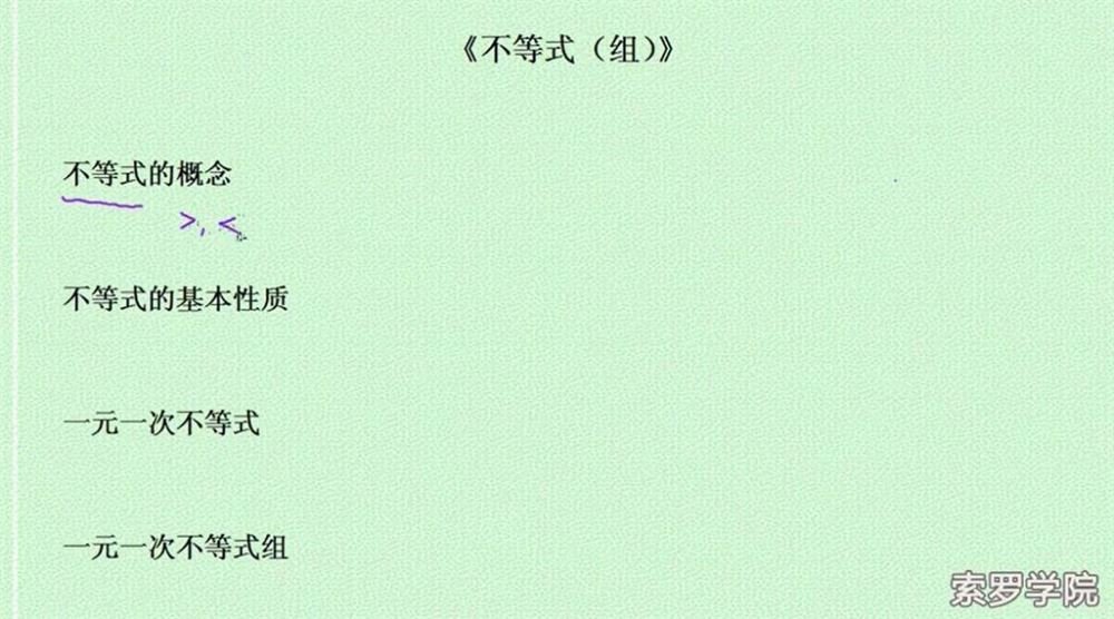 2019索罗学院 中考数学复习全套视频34讲高清视频