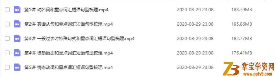 某辅导 闵佳琳（期中备考特辑）人教版语法和词汇考点精讲视频课程百度网盘下载