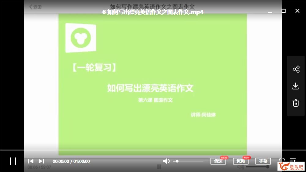 猿辅导 初中英语闵佳琳如何写出漂亮英语作文视频合集百度网盘下载 