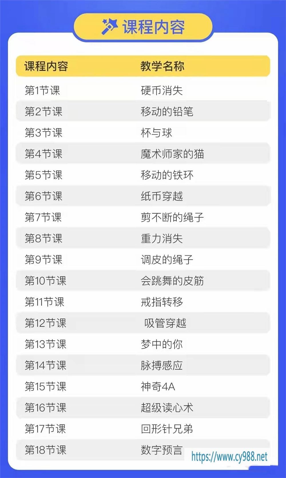 18堂超酷炫魔术课