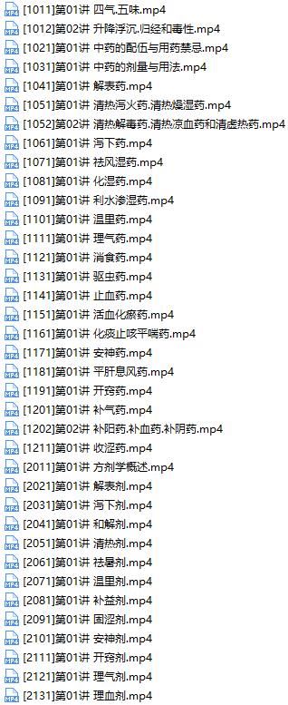 2019初级中药士考试之基础知识培训讲座视频课程全集(含练习题和讲义资料)