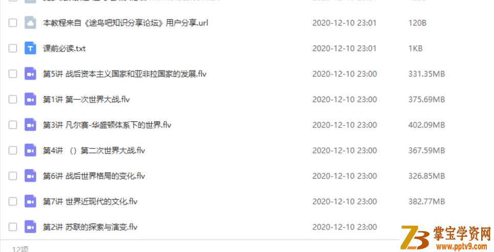 付博 2019寒中考历史直播菁英班（人教版7讲带讲义）课程视频百度云下载