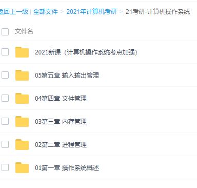 2021年计算机考研全套资料（数据结构、计算机组成、操作系统、网络全程班）