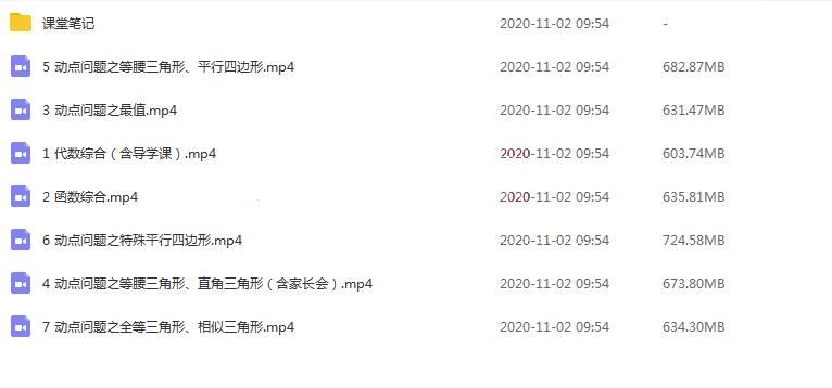 ZYB 王杭州 2020寒假 初中中考数学寒假系统班（7讲带讲义）