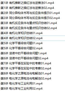 高东辉老师秒杀高考化学系列之有机化学,电化学,化学平衡知识点专题辅导…