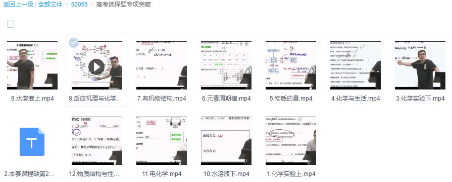 康永明 2022年高考化学专题系列课