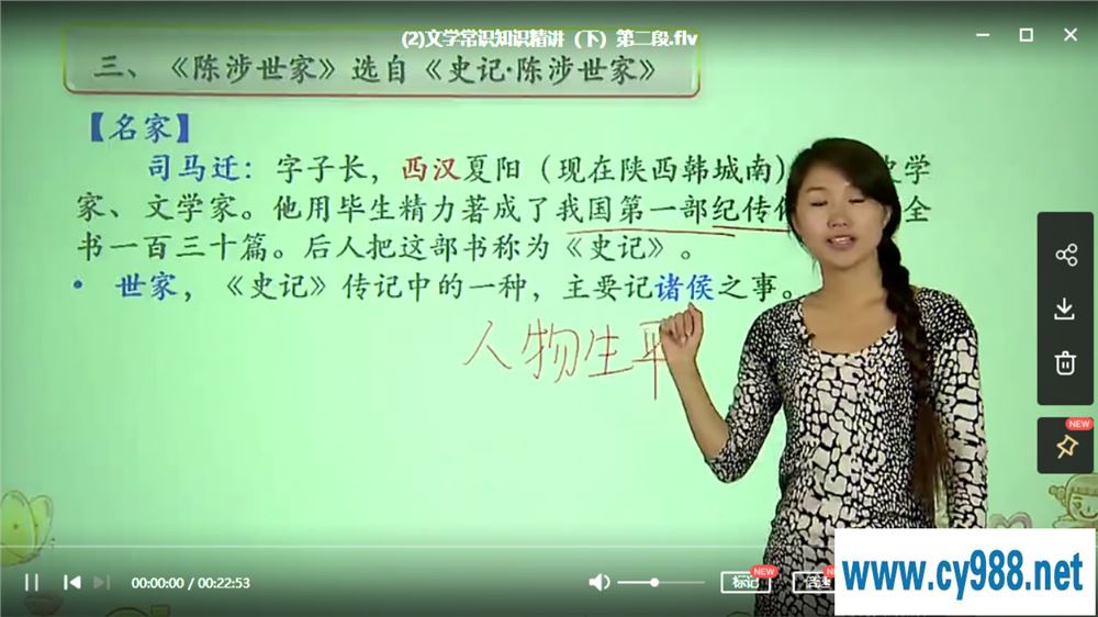 王帆 小帆课堂 初中语文基础知识专题课程合集 38讲课程视频百度云下载