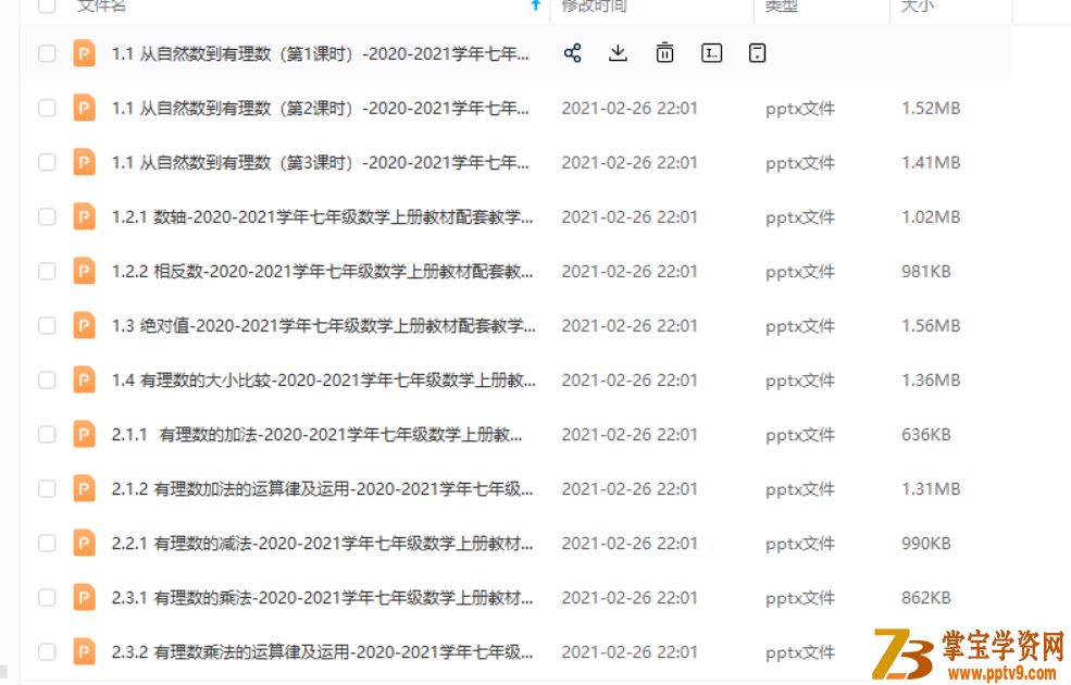 2020-2021学年七年级数学上册教材配套教学课件(浙教版)(等51份资料)全资源百度云下载