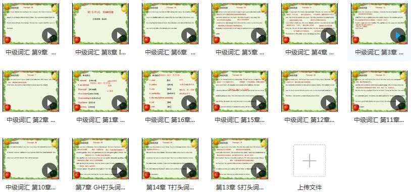 2500个英文中级词汇全掌握视频课程（16讲）