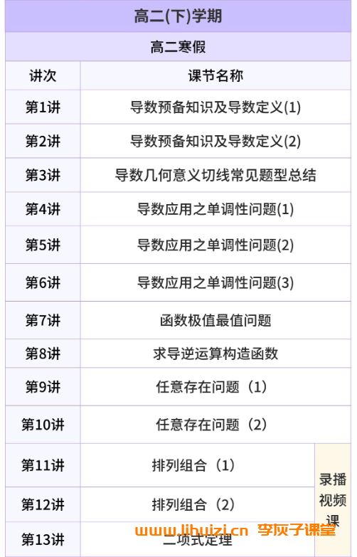 赵礼显2027届高二数学全年班 25暑秋26寒春高二数学课程 百度网盘下载