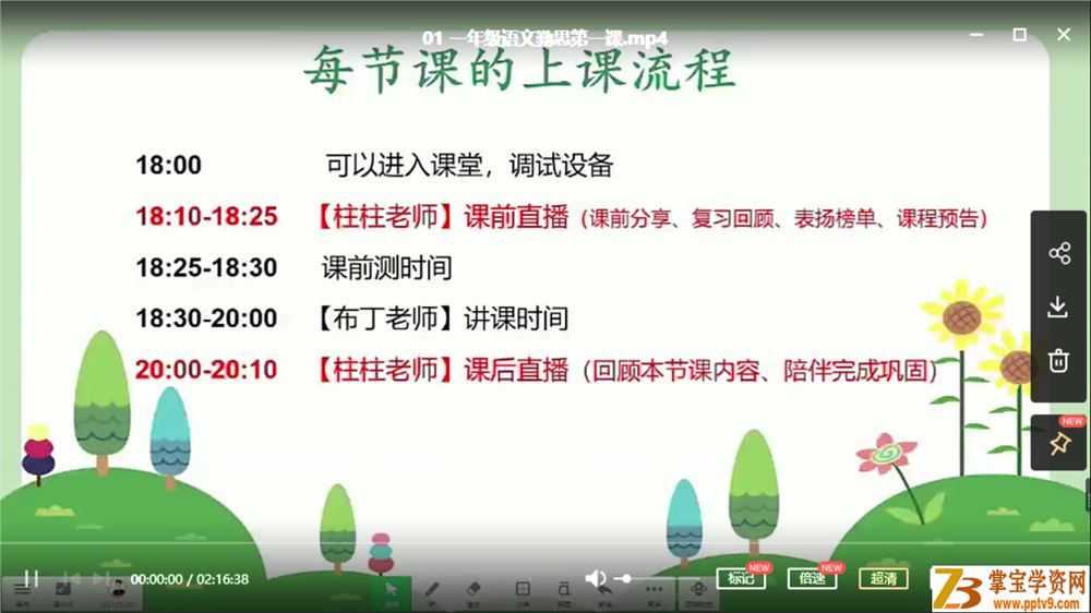 潘晓琳 2020 秋 一年级语文秋季培训班（勤思在线）课程视频百度云下载