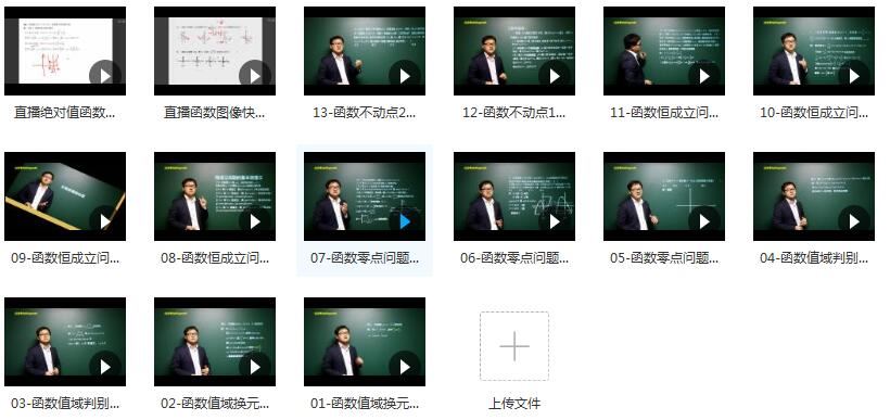 高中数学解题格言系列之函数知识点辅导教学视频(雷鼎数学 13讲)