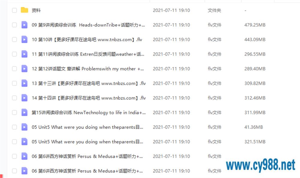 刘飞飞 2020春 初二英语菁英班（16讲带讲义）课程视频百度云下载