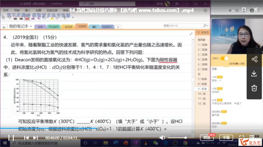 金榜在线【陆艳华化学】2020高考化学 陆艳华化学二轮复习精品课程合集百度云下载 