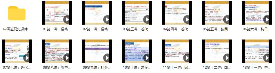 学科网微课堂初中中国近现代史专题课程