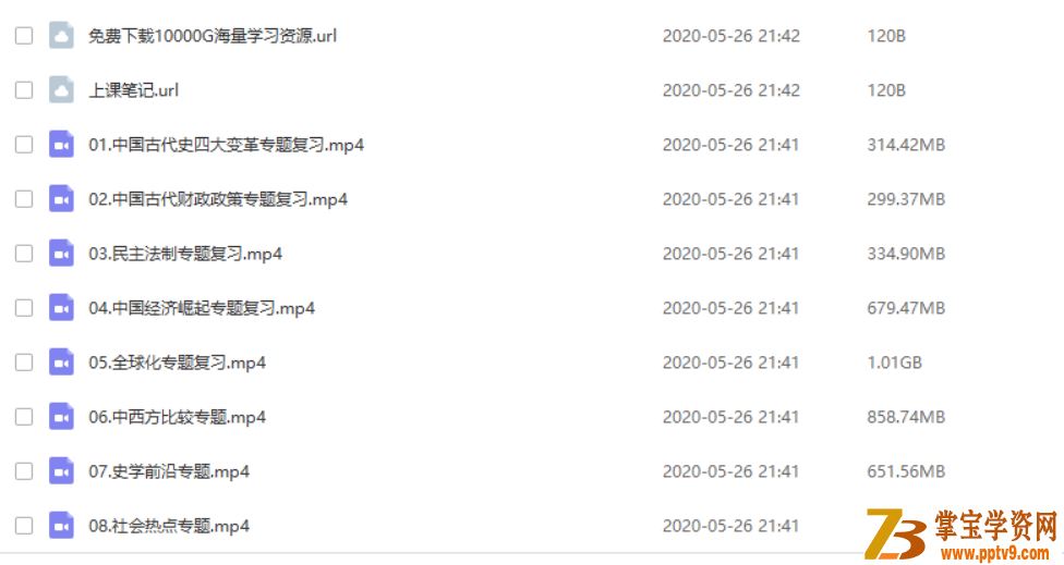 有道精品课【历史张志浩】2020高考 张志浩历史二轮复习联报班视频课程百度云下载